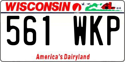 WI license plate 561WKP