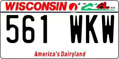 WI license plate 561WKW