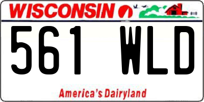 WI license plate 561WLD