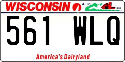 WI license plate 561WLQ