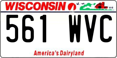 WI license plate 561WVC