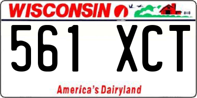WI license plate 561XCT