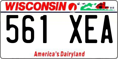 WI license plate 561XEA