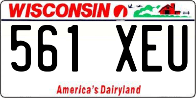WI license plate 561XEU