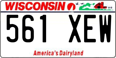 WI license plate 561XEW