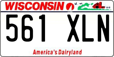WI license plate 561XLN