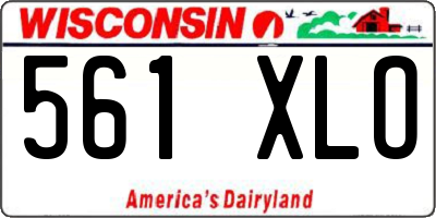 WI license plate 561XLO