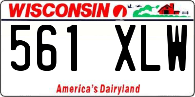 WI license plate 561XLW