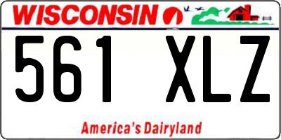 WI license plate 561XLZ