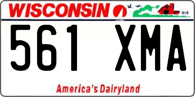 WI license plate 561XMA