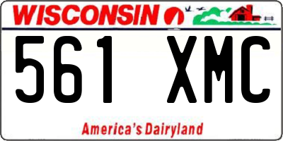 WI license plate 561XMC