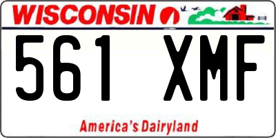 WI license plate 561XMF