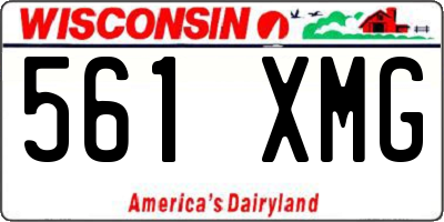 WI license plate 561XMG