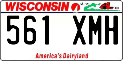 WI license plate 561XMH