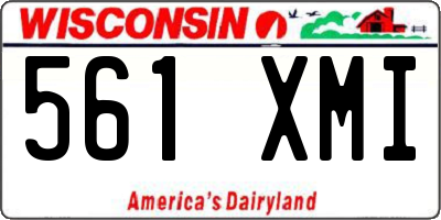 WI license plate 561XMI