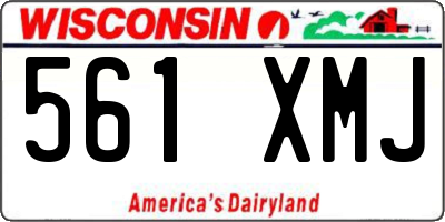 WI license plate 561XMJ
