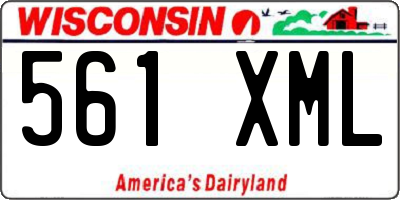 WI license plate 561XML