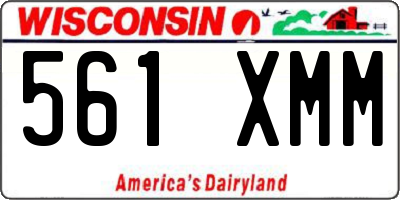 WI license plate 561XMM