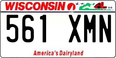 WI license plate 561XMN