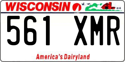 WI license plate 561XMR