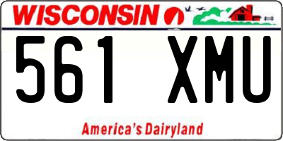 WI license plate 561XMU