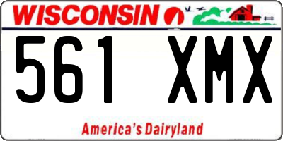 WI license plate 561XMX