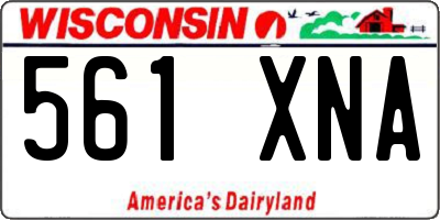 WI license plate 561XNA