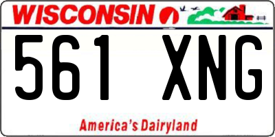 WI license plate 561XNG