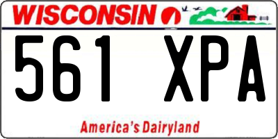 WI license plate 561XPA