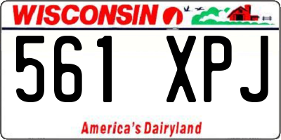 WI license plate 561XPJ