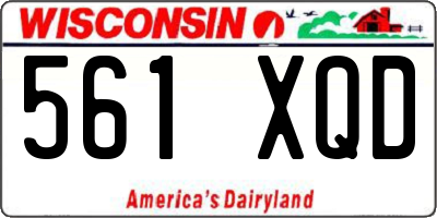 WI license plate 561XQD