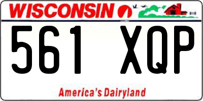 WI license plate 561XQP