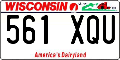 WI license plate 561XQU