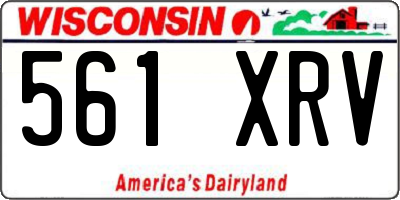 WI license plate 561XRV