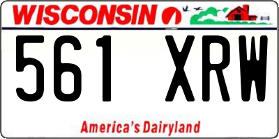 WI license plate 561XRW