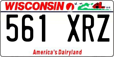 WI license plate 561XRZ
