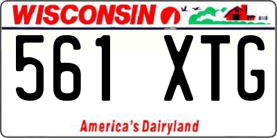 WI license plate 561XTG