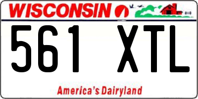 WI license plate 561XTL