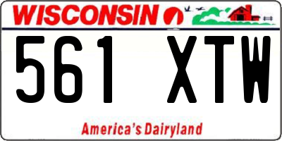 WI license plate 561XTW