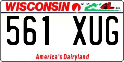 WI license plate 561XUG