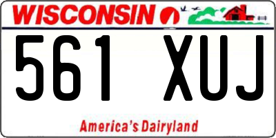 WI license plate 561XUJ