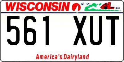 WI license plate 561XUT