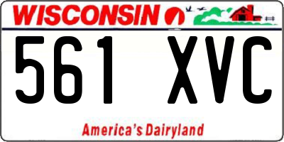 WI license plate 561XVC