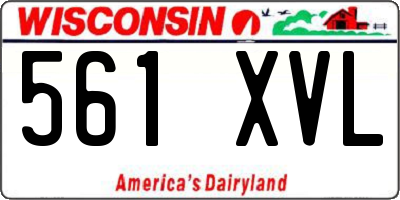 WI license plate 561XVL