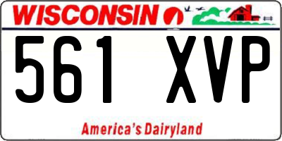 WI license plate 561XVP