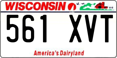 WI license plate 561XVT
