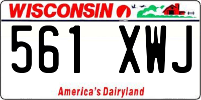 WI license plate 561XWJ