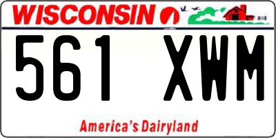 WI license plate 561XWM