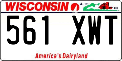 WI license plate 561XWT