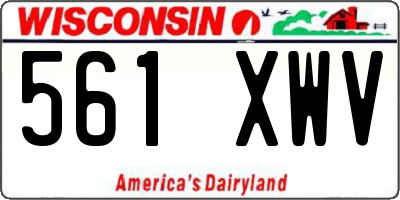 WI license plate 561XWV